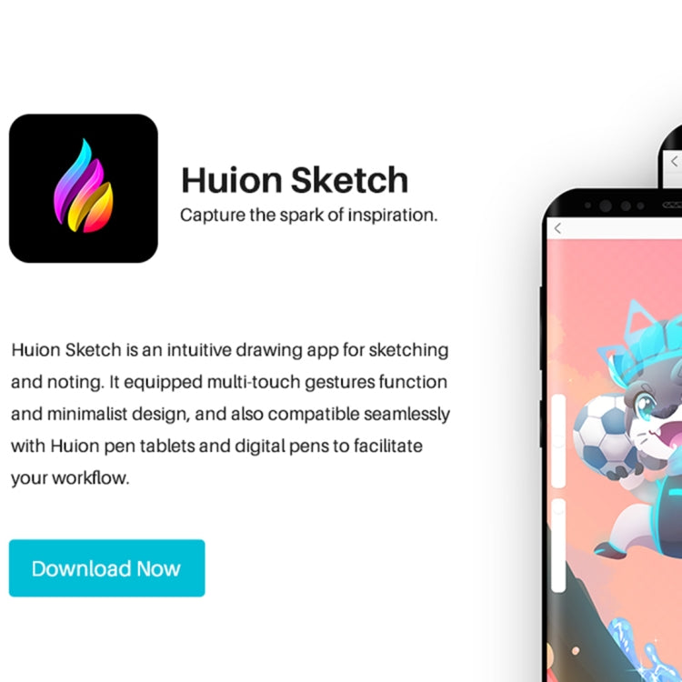 HUION HS611 5080 LPI Touch Strip Art Drawing Tablet for Fun, with Battery-free Pen & Pen Holder(Blue) - free shipping - PMC TechLife - Order now!