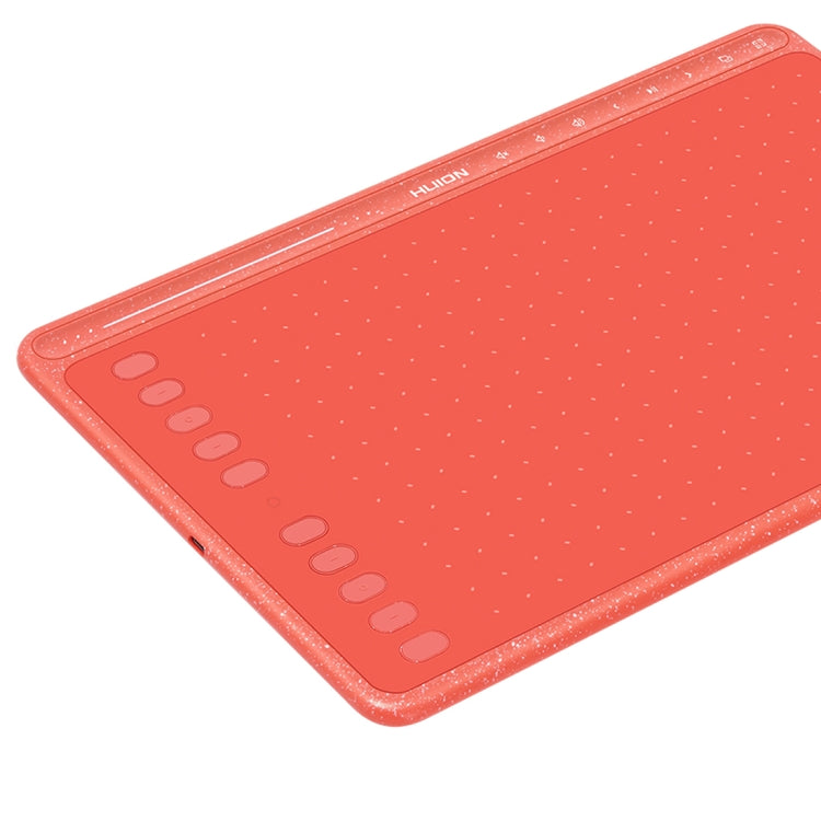 HUION HS611 5080 LPI Touch Strip Art Drawing Tablet for Fun, with Battery-free Pen & Pen Holder (Red) - free shipping - PMC TechLife - Order now!