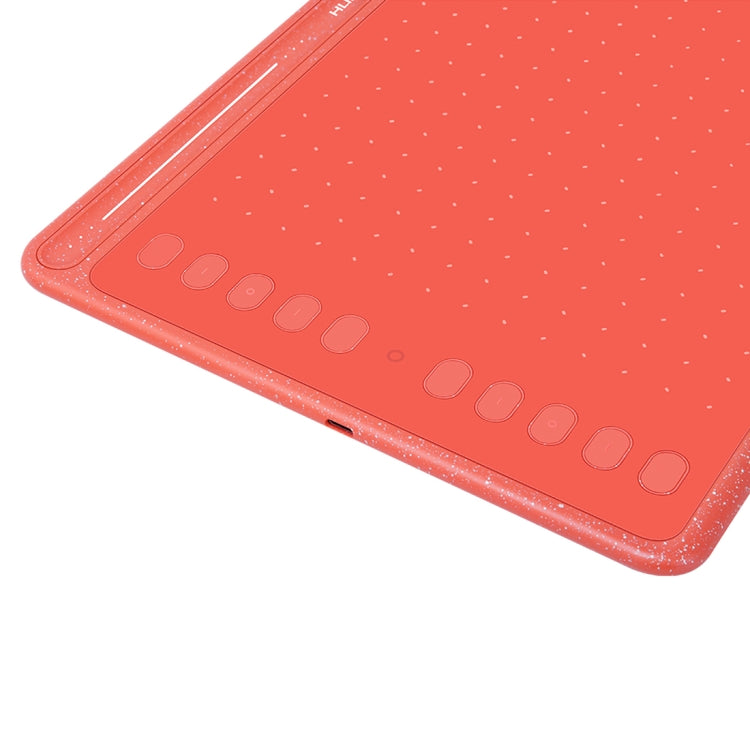 HUION HS611 5080 LPI Touch Strip Art Drawing Tablet for Fun, with Battery-free Pen & Pen Holder (Red) - free shipping - PMC TechLife - Order now!