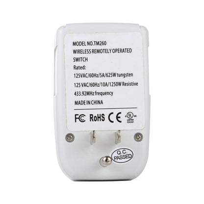 110V Indoor Wireless Smart Remote Control Switch with Single Keychain Transmitter, US Plug - Smart Switch by PMC Jewellery | Online Shopping South Africa | PMC Jewellery | Buy Now Pay Later Mobicred