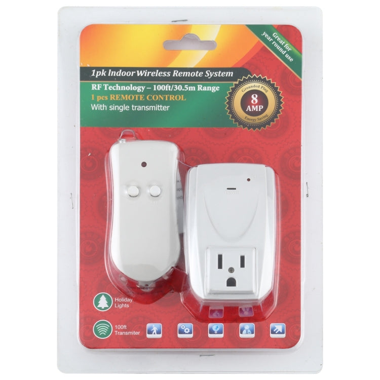 110V Indoor Wireless Smart Remote Control Switch with Single Keychain Transmitter, US Plug - Smart Switch by PMC Jewellery | Online Shopping South Africa | PMC Jewellery | Buy Now Pay Later Mobicred