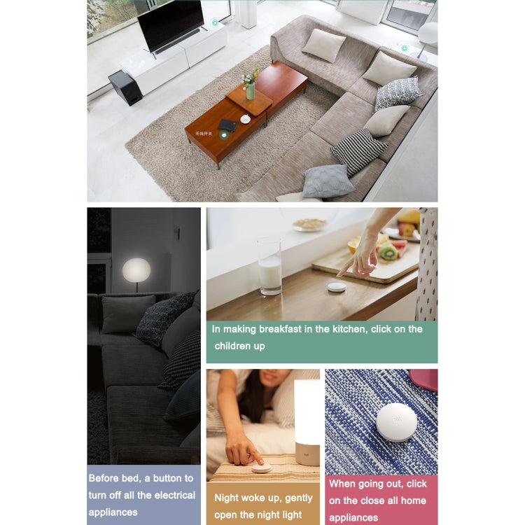 Original Xiaomi Mijia Intelligent Mini Wireless Switch for Xiaomi Smart Home Suite Devices,,with the Xiaomi Multifunctional Gateway Use (CA1001) - free shipping - PMC TechLife - Order now!