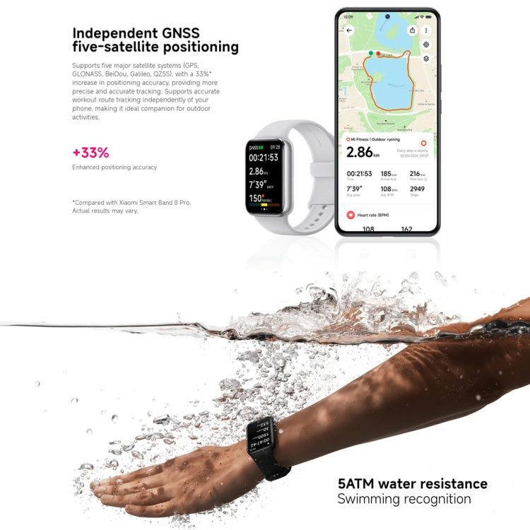 Original Xiaomi Smart Band 9 Pro 1.74 inch AMOLED Screen 5ATM Waterproof Smart Watch, Support Blood Oxygen / Heart Rate Monitor (Black) - free shipping - PMC TechLife - Order now!