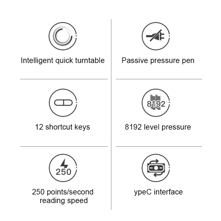 VEIKK A15PRO 10x6 inch 5080 LPI Type-C Interface Smart Touch Electronic Graphic Tablet (Blue) - free shipping - PMC Jewellery - Order now!