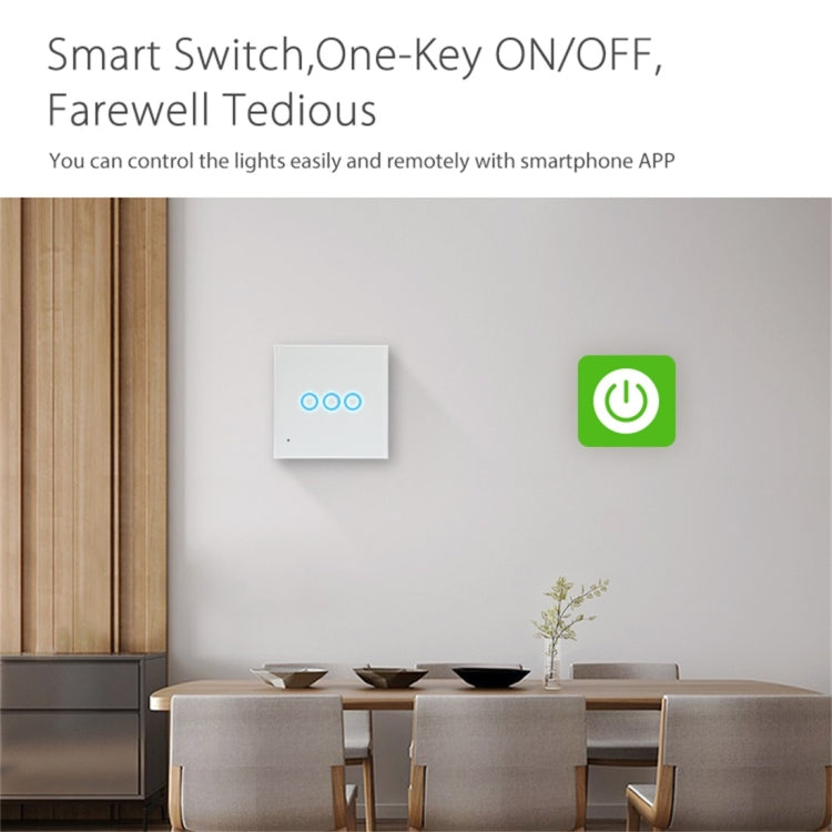 NEO NAS-SC03W Wireless WiFi EU Smart Light Control Switch 3Gang - free shipping - PMC Jewellery - Order now!