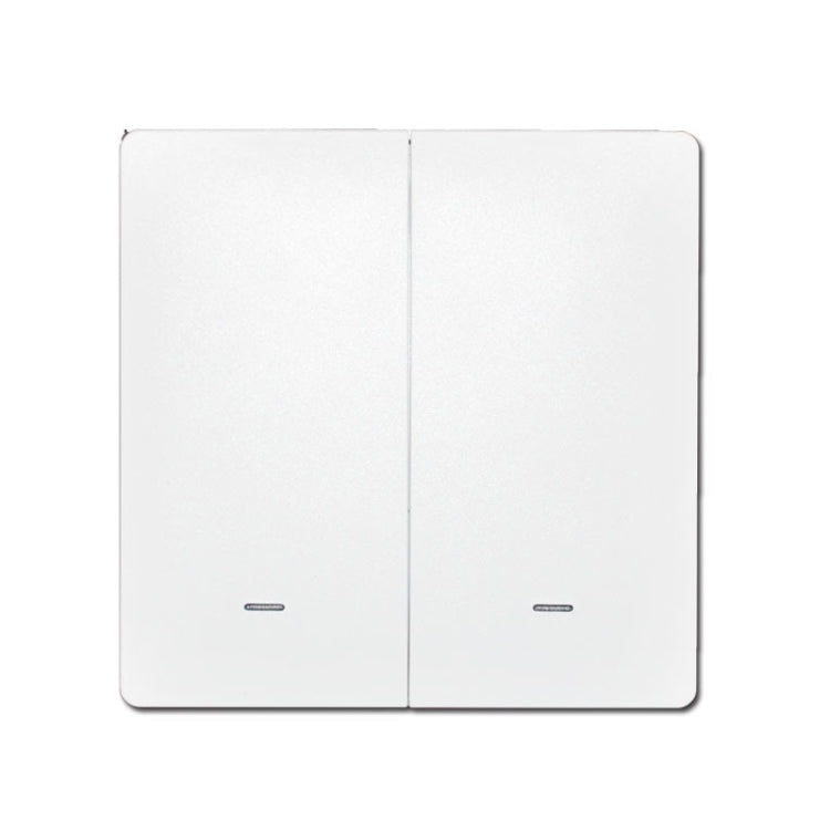 2 Buttons Intelligent Switch Smart Wall Switch (White) - Smart Switch by PMC Jewellery | Online Shopping South Africa | PMC Jewellery | Buy Now Pay Later Mobicred