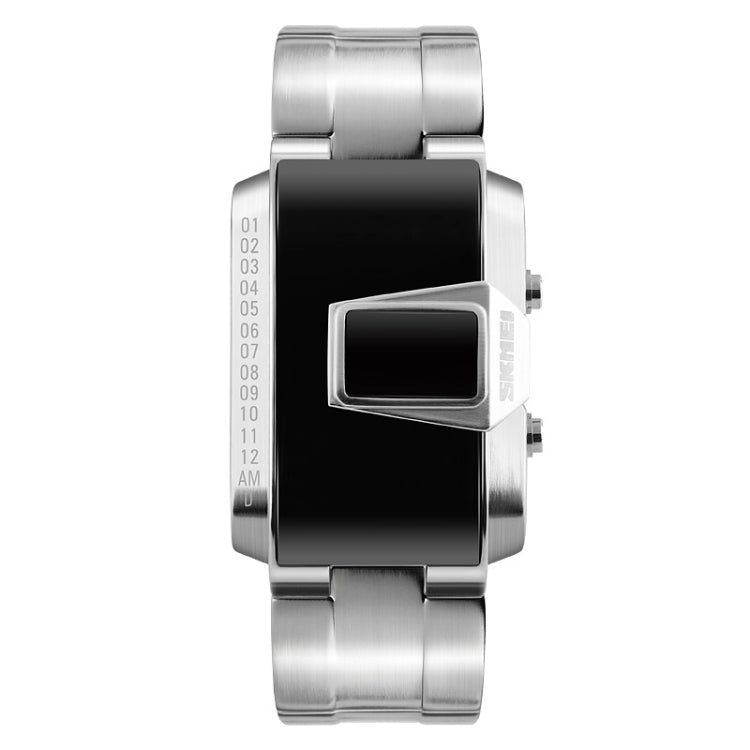 SKMEI 1179 Multifunctional Men Outdoor Sports Noctilucent Waterproof LED Digital Watch(Silver) - free shipping - PMC TechLife - Order now!