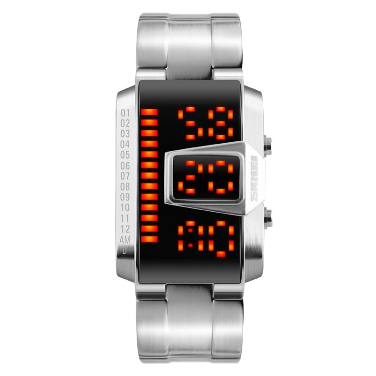 SKMEI 1179 Multifunctional Men Outdoor Sports Noctilucent Waterproof LED Digital Watch(Silver) - free shipping - PMC TechLife - Order now!