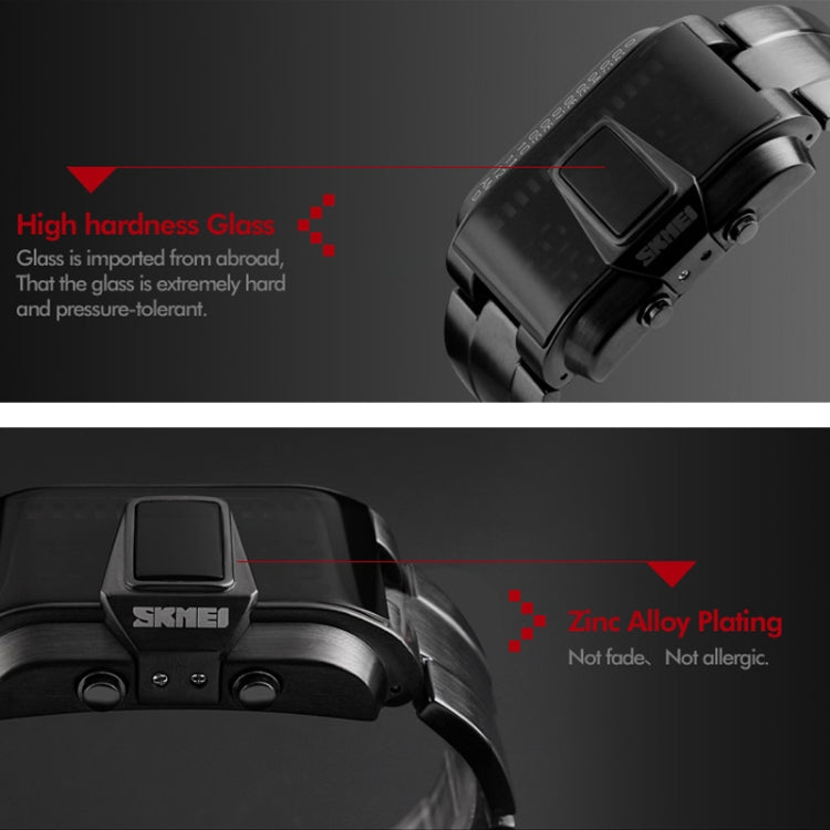 SKMEI 1179 Multifunctional Men Outdoor Sports Noctilucent Waterproof LED Digital Watch(Silver) - free shipping - PMC TechLife - Order now!