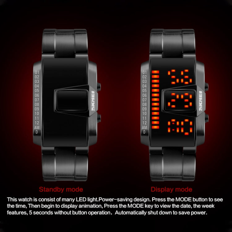 SKMEI 1179 Multifunctional Men Outdoor Sports Noctilucent Waterproof LED Digital Watch(Silver) - free shipping - PMC TechLife - Order now!