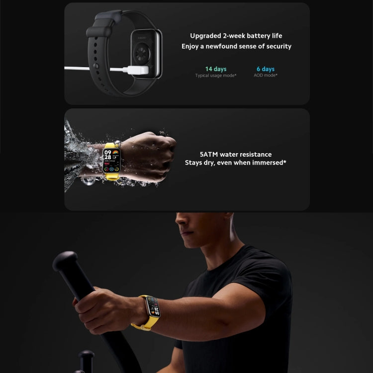 Original Xiaomi Mi Band 8 Pro Global 1.74 inch AMOLED Full Color Screen 5ATM Waterproof Smart Watch, Support GPS / Heart Rate (Black) - Wearable Devices by Xiaomi | Online Shopping South Africa | PMC TechLife | Buy Now Pay Later Mobicred