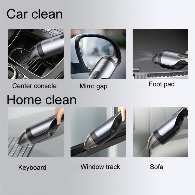 USAMS US-ZB108-1 Car Portable Handheld Powerful Vacuum Cleaner(Dark Gray) - Vacuum Cleaner by USAMS | Online Shopping South Africa | PMC Jewellery | Buy Now Pay Later Mobicred