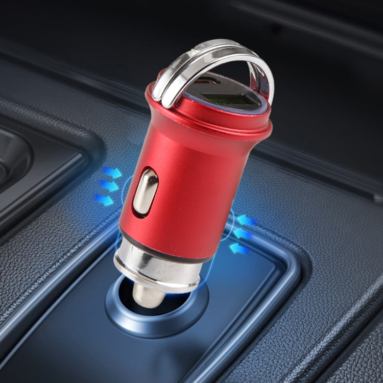 AR-CA08 12W 2A USB-C / Type-C + USB Ports Car Charger (Silver) - Car Charger by PMC Jewellery | Online Shopping South Africa | PMC Jewellery | Buy Now Pay Later Mobicred