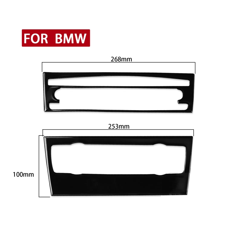 For BMW 3 Series E90/E92 2005-2012 2pcs Car Air Conditioner CD Control Panel Non-navigation without Holes Decorative Sticker, Left and Right Drive Universal - Car Interior Mouldings by PMC Jewellery | Online Shopping South Africa | PMC Jewellery | Buy Now Pay Later Mobicred