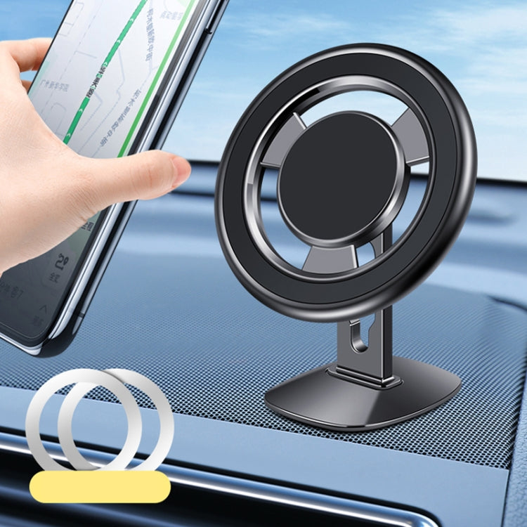 F68 360 Degree Rotating Car Magnetic Mobile Phone Bracket (Black) - Car Holders by PMC TechLife | Online Shopping South Africa | PMC TechLife | Buy Now Pay Later Mobicred