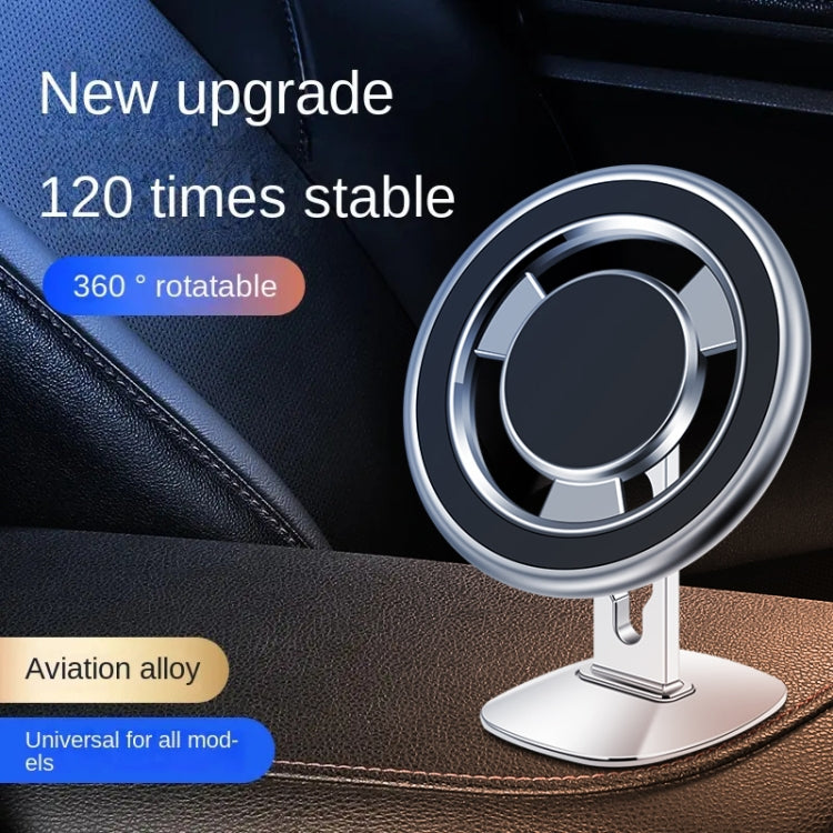 F68 360 Degree Rotating Car Magnetic Mobile Phone Bracket (Silver) - Car Holders by PMC TechLife | Online Shopping South Africa | PMC TechLife | Buy Now Pay Later Mobicred
