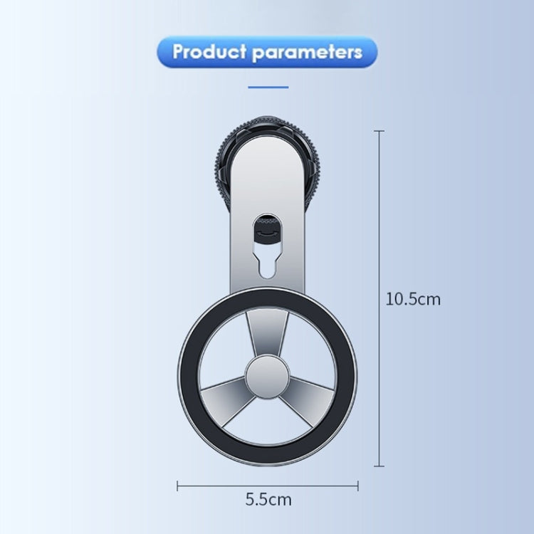 F73 MagSafe Magnetic Suction 360 Degree Rotating Car Phone Holder (Silver) - Car Holders by PMC TechLife | Online Shopping South Africa | PMC TechLife | Buy Now Pay Later Mobicred