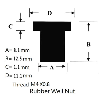 20 in 1 M4 Universal Motorcycle Windshield Brass Nuts - Replacement Parts by PMC Jewellery | Online Shopping South Africa | PMC Jewellery