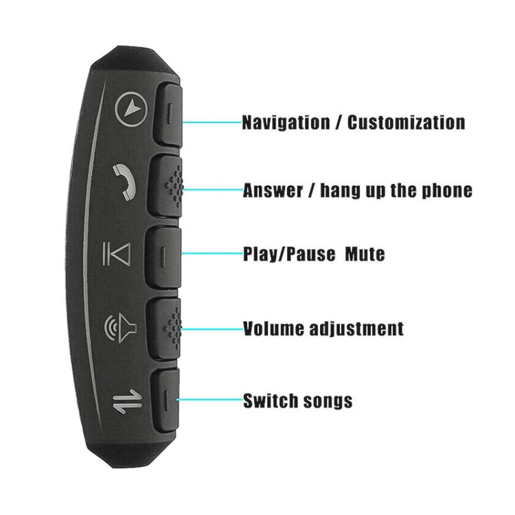 Universal Steering Wheel Controller Multifunctional Wireless DVD Navigation Key Remote Controller - Steering Wheel Accessories by PMC Jewellery | Online Shopping South Africa | PMC Jewellery