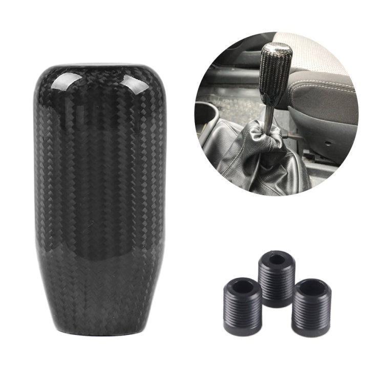 Universal Car Real Carbon Fiber Gear Head (Black) - Shift Knob by PMC Jewellery | Online Shopping South Africa | PMC Jewellery | Buy Now Pay Later Mobicred