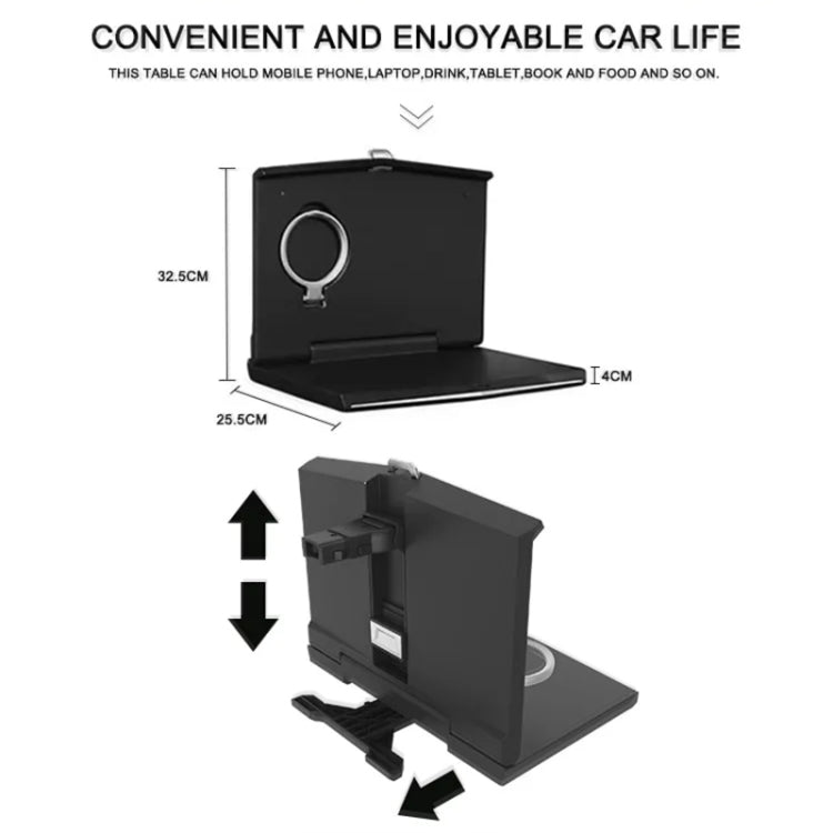 Car Folding Computer Table Chair Back Dining Table - Car Drink Holders by PMC Jewellery | Online Shopping South Africa | PMC Jewellery | Buy Now Pay Later Mobicred