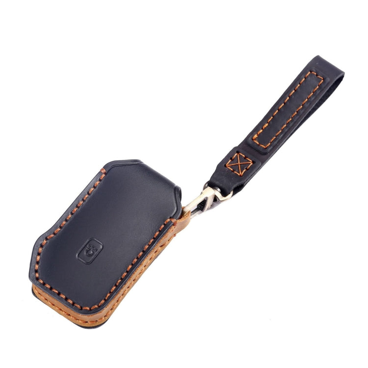 For Kia Sorento / Seltos 2021 / K5 Hallmo Car Cowhide Leather Key Protective Cover Key Case(Blue) - free shipping - PMC TechLife - Order now!