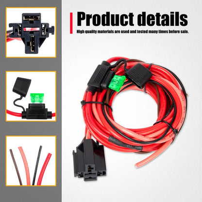 Universal 12V Electric Fuel Pump Relay Kit - DIY Cables by PMC Jewellery | Online Shopping South Africa | PMC Jewellery | Buy Now Pay Later Mobicred