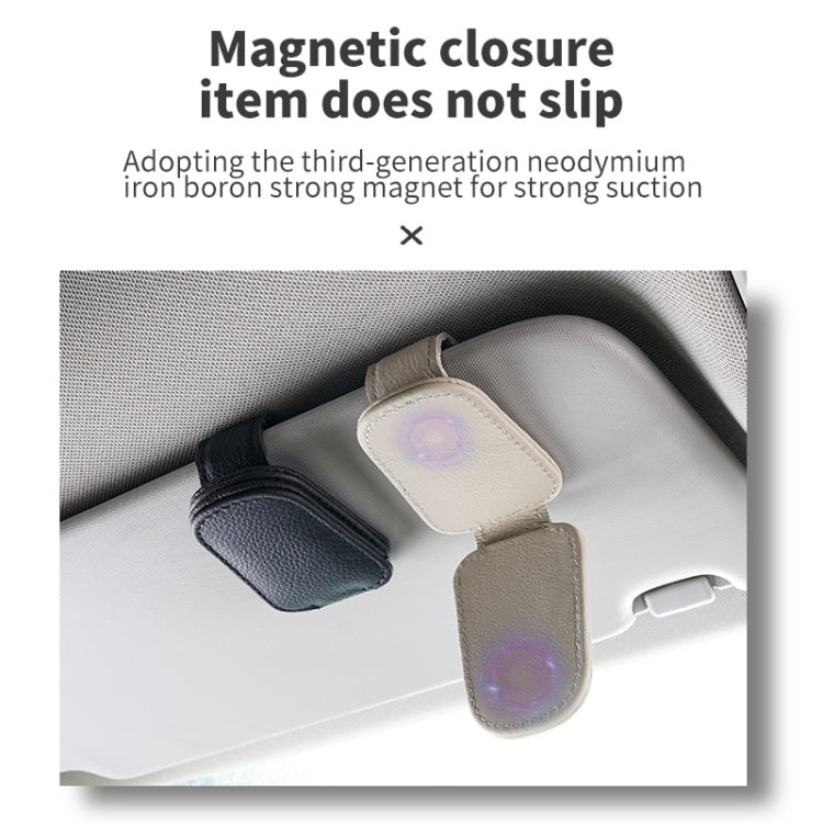 Car Sun Visor Glasses Clip Multi-functional Card Storage Bracket (Red) - Sunglasses & Glasses Clips by PMC Jewellery | Online Shopping South Africa | PMC Jewellery | Buy Now Pay Later Mobicred