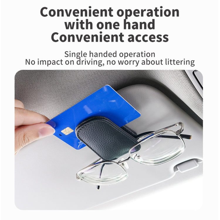 Car Sun Visor Glasses Clip Multi-functional Card Storage Bracket (Grey) - Sunglasses & Glasses Clips by PMC TechLife | Online Shopping South Africa | PMC TechLife | Buy Now Pay Later Mobicred