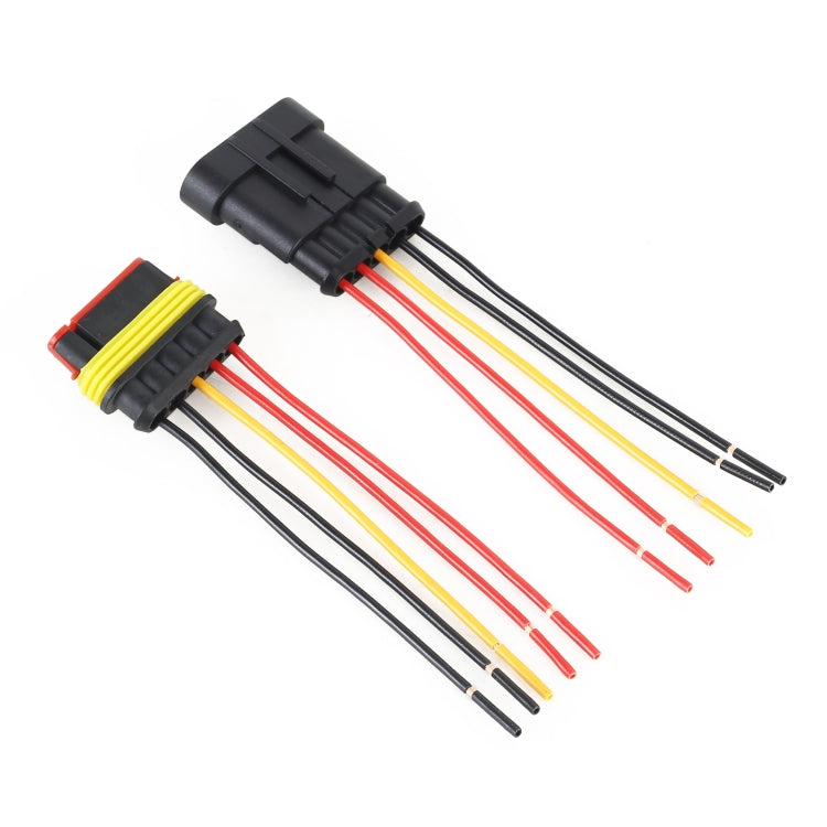 10pcs 5P Car Waterproof Plug Car Connector Plug-In, Length���10cm - Cables & Connectors by PMC TechLife | Online Shopping South Africa | PMC TechLife | Buy Now Pay Later Mobicred