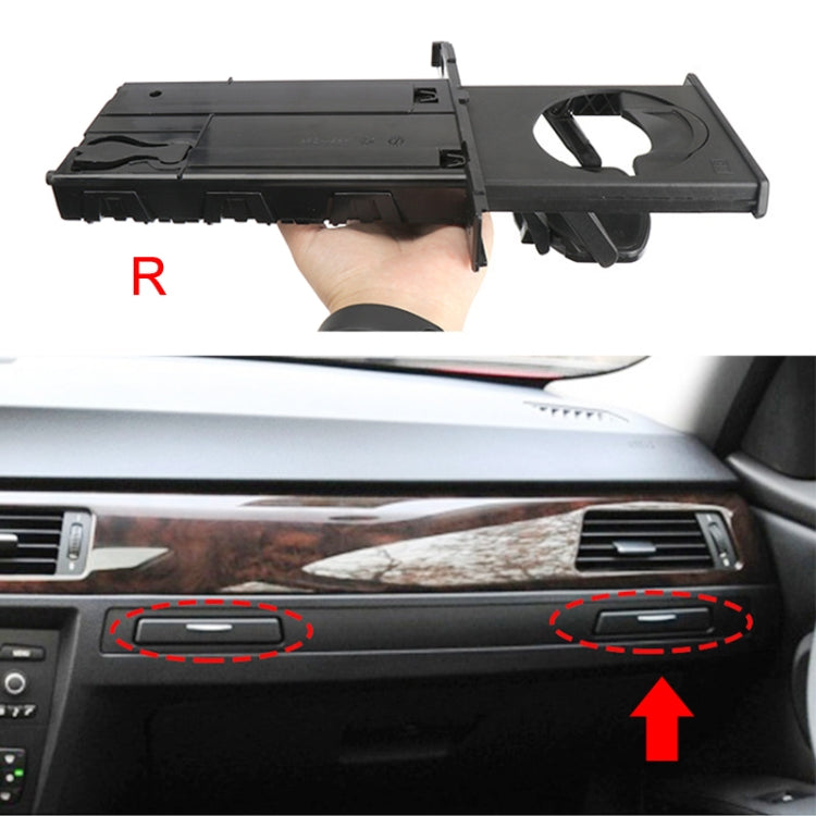 For BMW 3 Series E90 Left Driving Car Dashboard Right Side Water Cup Holder 5141 9173 469(Black) - Car Drink Holders by PMC TechLife | Online Shopping South Africa | PMC TechLife | Buy Now Pay Later Mobicred