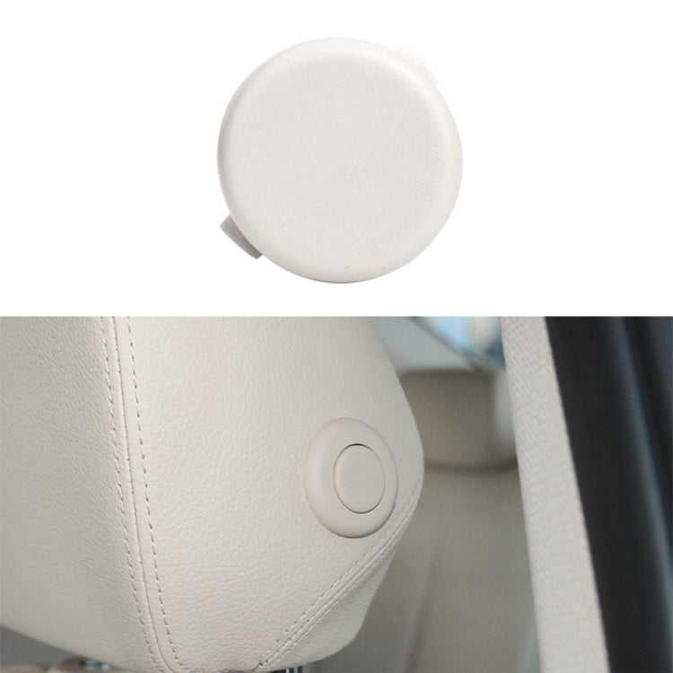 For BMW 3 Series F30 Left Driving Car Front Headrest Switch Button 5210 7362 619(Beige White) - Car Switches by PMC Jewellery | Online Shopping South Africa | PMC Jewellery