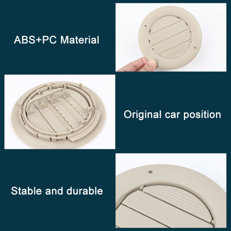 For Ford Edge Left-hand Drive Car Roof Air Conditioner Air Outlet (Beige White) - Air Conditioning System by PMC TechLife | Online Shopping South Africa | PMC TechLife | Buy Now Pay Later Mobicred