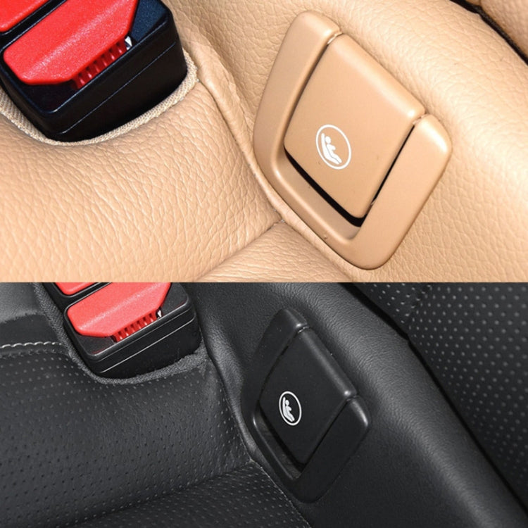 Child Seat Rear Row Seat Safety Belt Anchor Cover For volvo V90 / S90 / S60 / XC40 / XC60, Left-Drive(Beige White) - Auto Fastener & Clips by PMC TechLife | Online Shopping South Africa | PMC TechLife | Buy Now Pay Later Mobicred