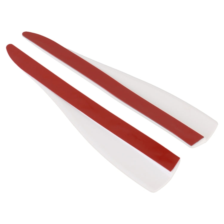 1 Pair Car Carbon Fiber Silicone Bumper Strip, Style: Short (White) - Anti Collision Sticker by PMC TechLife | Online Shopping South Africa | PMC TechLife | Buy Now Pay Later Mobicred