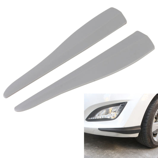 1 Pair Car Solid Color Silicone Bumper Strip, Style: Long (Grey) - Anti Collision Sticker by PMC Jewellery | Online Shopping South Africa | PMC Jewellery | Buy Now Pay Later Mobicred