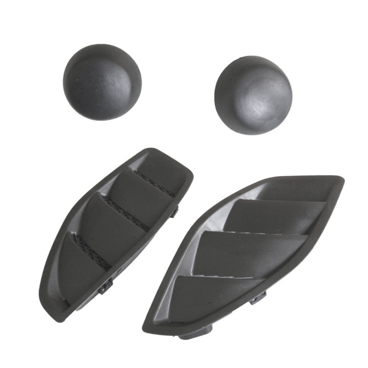 For Jeep Wrangler JK 2007-2017 Car Hood Trim Panel + Hood Ball Head Set - Decorative Sticker by PMC Jewellery | Online Shopping South Africa | PMC Jewellery | Buy Now Pay Later Mobicred