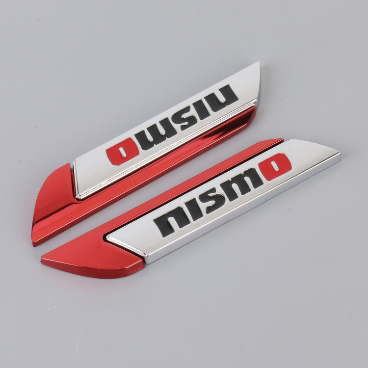 1 Pair Car Letters NISMO Personalized Aluminum Alloy Decorative Stickers, Size: 11.5 x 2.5 x 0.5cm (Red) - 3D Metal Sticker by PMC Jewellery | Online Shopping South Africa | PMC Jewellery | Buy Now Pay Later Mobicred