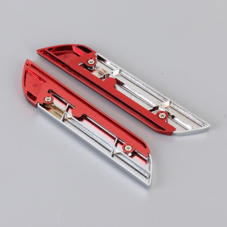 1 Pair Car SPORTS Personalized Aluminum Alloy Decorative Stickers, Size: 11.5 x 2.5 x 0.5cm (Red) - free shipping - PMC TechLife - Order now!