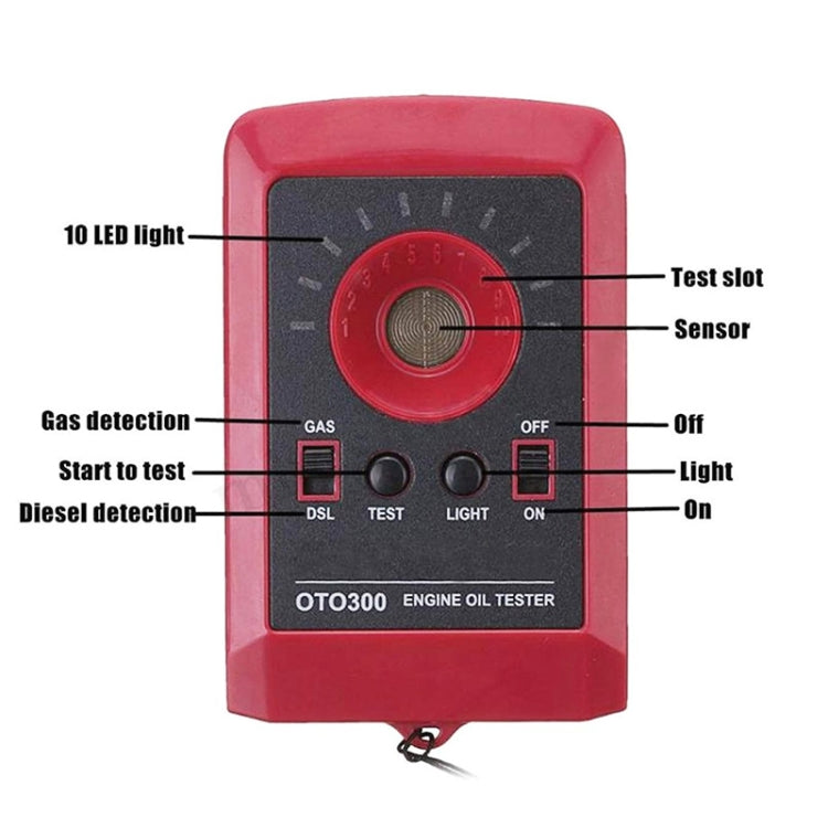 OTC300 Car Oil Tester Lubricating Oil Quality Analyzer - Electronic Test by PMC TechLife | Online Shopping South Africa | PMC TechLife | Buy Now Pay Later Mobicred