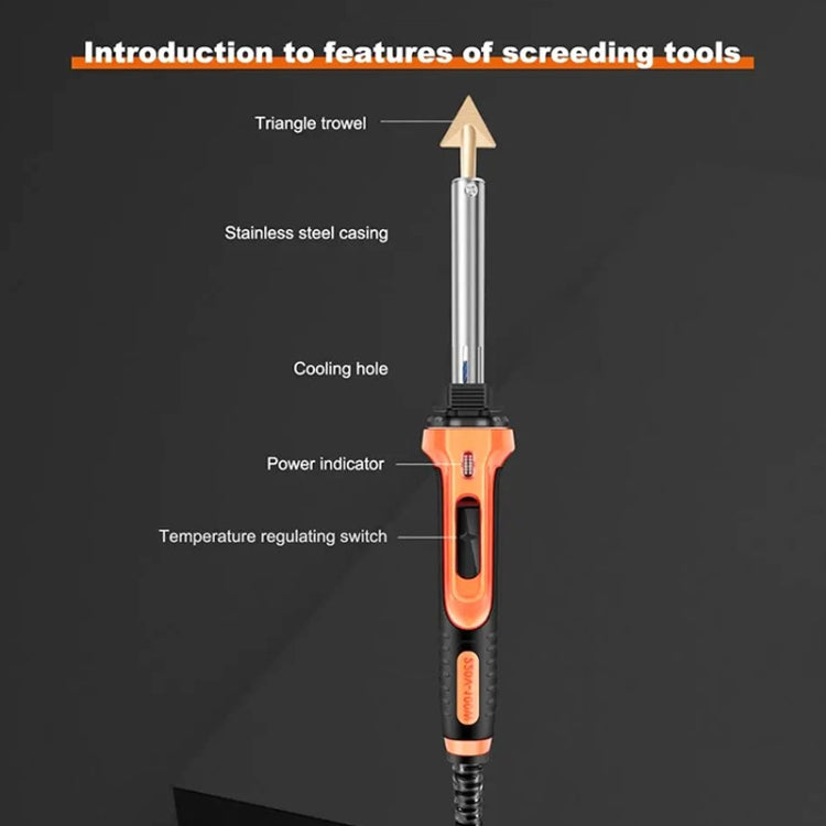100W Electric Soldering Iron Plastic Welding Machine Car Bumper Repair Plier, EU Plug (Yellow) - free shipping - PMC TechLife - Order now!