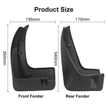 For KIA KX5 Sportage 2016-2020 4pcs/Set Car Auto Soft Plastic Splash Flaps Fender Guard - Mudguards by PMC Jewellery | Online Shopping South Africa | PMC Jewellery | Buy Now Pay Later Mobicred