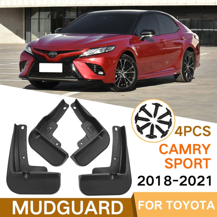 For Toyota Camry Sport 2018-2021 4pcs/Set Car Auto Soft Plastic Splash Flaps Fender Guard - Mudguards by PMC Jewellery | Online Shopping South Africa | PMC Jewellery | Buy Now Pay Later Mobicred