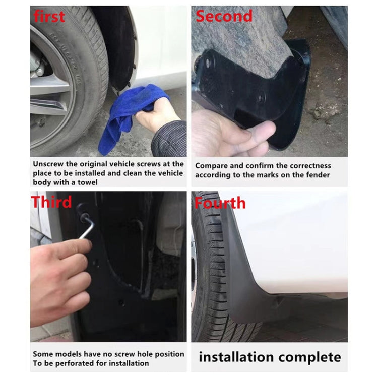 For Volkswagen Tiguan 2005-2016 4pcs/Set Car Auto Soft Plastic Splash Flaps Fender Guard - free shipping - PMC TechLife - Order now!
