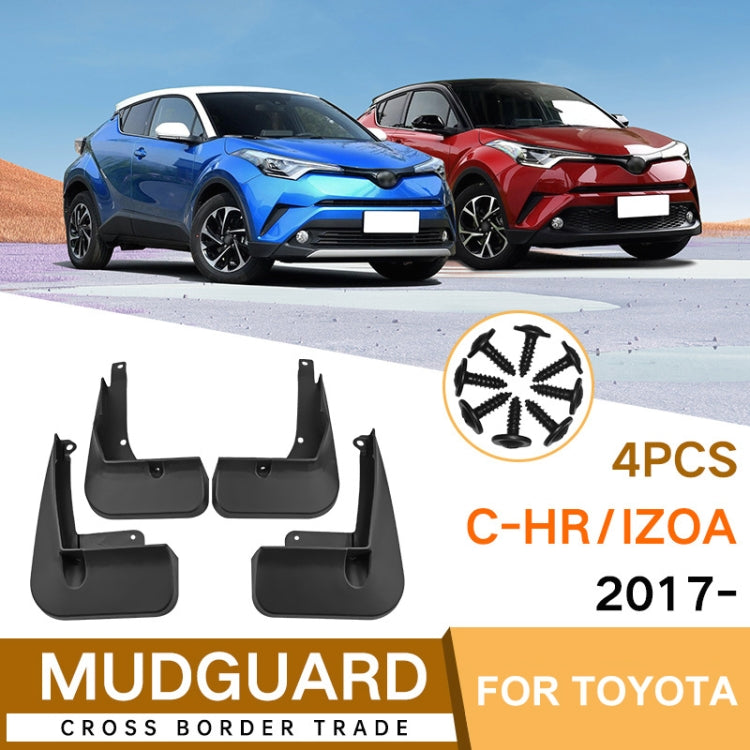 For Toyota IZOA C-HR 2017-2023 4pcs/Set Car Auto Soft Plastic Splash Flaps Fender Guard - Mudguards by PMC Jewellery | Online Shopping South Africa | PMC Jewellery | Buy Now Pay Later Mobicred