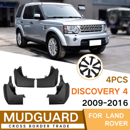 For Land Rover Discovery 4 2009-2016 4pcs/Set Car Auto Soft Plastic Splash Flaps Fender Guard - Mudguards by PMC Jewellery | Online Shopping South Africa | PMC Jewellery | Buy Now Pay Later Mobicred