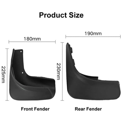 For Volkswagen Golf 6 2009-2013 4pcs/Set Car Auto Soft Plastic Splash Flaps Fender Guard - Mudguards by PMC Jewellery | Online Shopping South Africa | PMC Jewellery | Buy Now Pay Later Mobicred