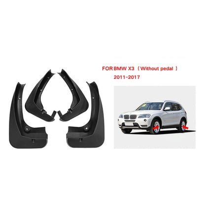 For BMW X3 F25 2011-2017 4pcs/Set Car Auto Soft Plastic Splash Flaps Fender Guard - Mudguards by PMC Jewellery | Online Shopping South Africa | PMC Jewellery | Buy Now Pay Later Mobicred