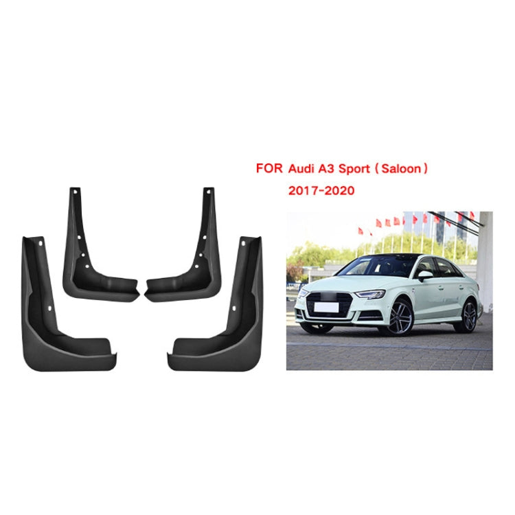 For Audi A3 Sedan Sport 2017-2020 4pcs/Set Car Auto Soft Plastic Splash Flaps Fender Guard - Mudguards by PMC Jewellery | Online Shopping South Africa | PMC Jewellery | Buy Now Pay Later Mobicred