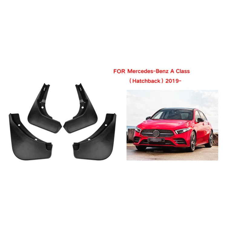 For Mercedes-Benz A-class Hatchback 2019-2022 4pcs/Set Car Auto Soft Plastic Splash Flaps Fender Guard - Mudguards by PMC Jewellery | Online Shopping South Africa | PMC Jewellery | Buy Now Pay Later Mobicred